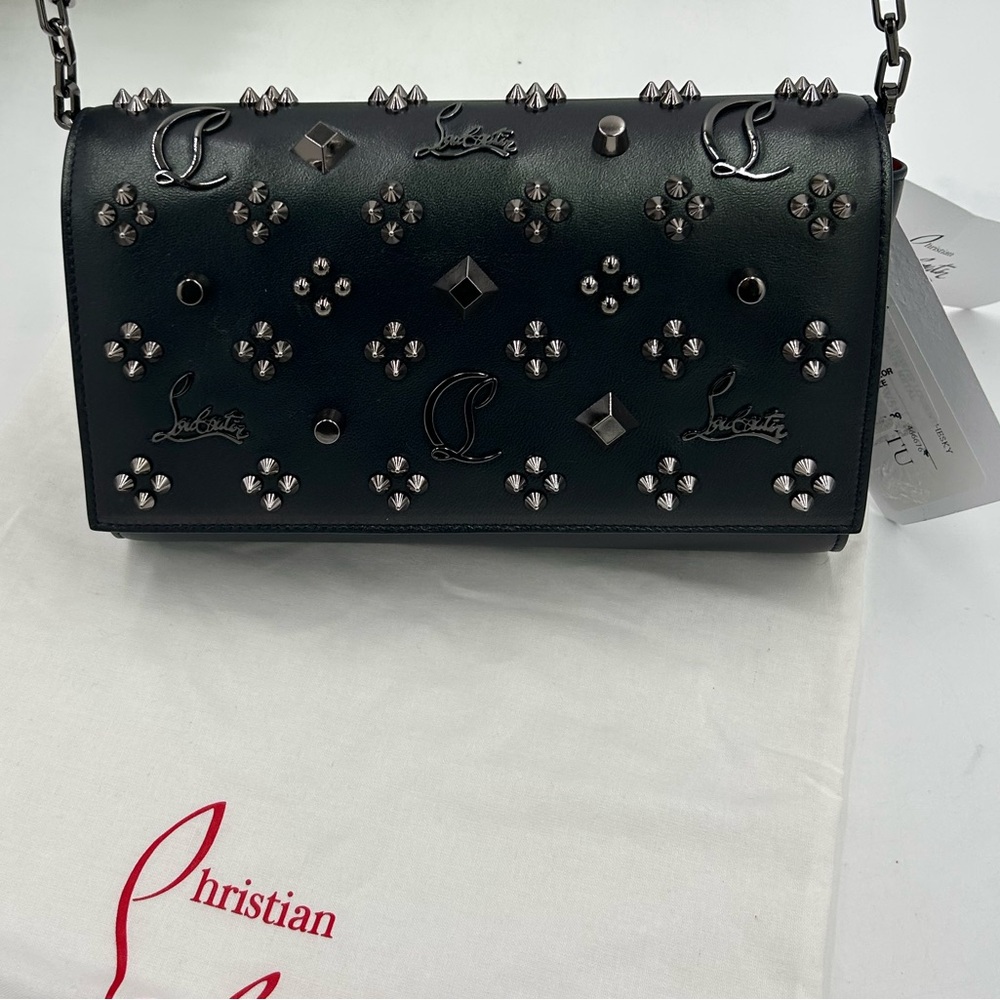 Women's Christian Louboutin LOBINTHESKY clutch/shoulder bag made in Italy